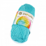 Пряжа для вязания ПЕХ Детский Хлопок (100% Мерсеризированный хлопок) 5х100г/330м цв.063 льдинка