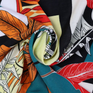 Ткань Штапель 90 г/м? 100% вискоза шир.145 см арт.Р.20555.02 цв.02 мультиколор уп.25м