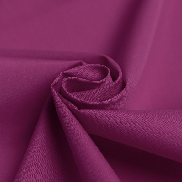 Ткань рубашечная 115 г кв.м 65% полиэстер, 35% хлопок шир.150 см арт.Р.32705.33 цв.33 фуксия уп.25м