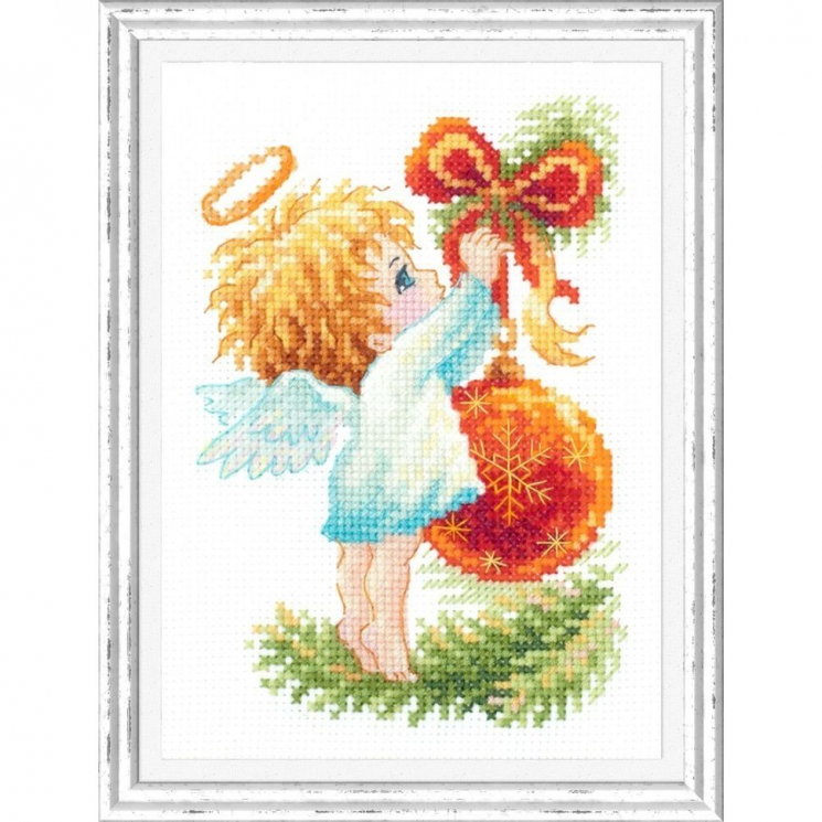 Набор для вышивания ЧУДЕСНАЯ ИГЛА арт.160-001 Ангел рождества 10х15 см