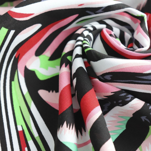 Ткань Штапель 105 г/м? 100% вискоза шир.145 см арт.Р.15359.06 цв.06 красный уп.25м