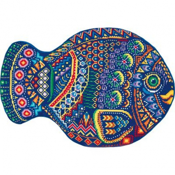 Набор для вышивания PANNA арт. PD-7199 Подушка. Моя рыбка 44,5х32,5 см