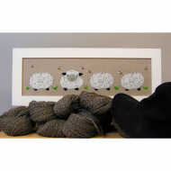 Набор для вышивания OEHLENSCHLAGER арт.21319 Овечки 15х53 см