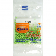 Бисер Preciosa №10, 5 г., цвет №53410 салатовый светлый непрозрачный