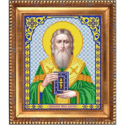 Рисунок на ткани бисером БЛАГОВЕСТ арт.И-4195 Священномученик Валентин 20x24,5 см