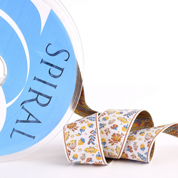 Лента из тканого жаккарда SAFISA, 25 мм, 15 м, цвет 01