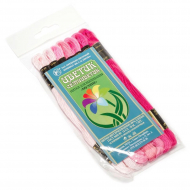 Нитки мулине Цветик-семицветик 10м арт. ПНК набор 7 мотков №4-розовый лепесток