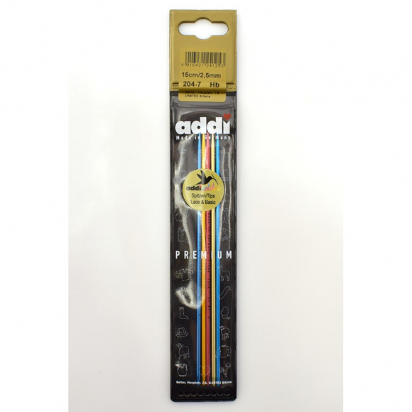 96521_Спицы, чулочные, сверхлегкие addiColibri, №2,5, 15 см. 5 шт.