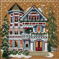 Набор для вышивания MILL HILL Дом королевы Анны 12,7х12,7 см