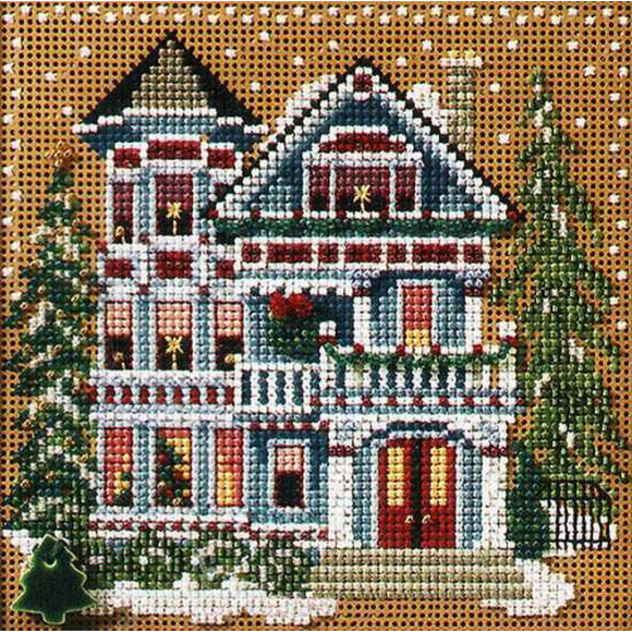 Набор для вышивания MILL HILL Дом королевы Анны 12,7х12,7 см