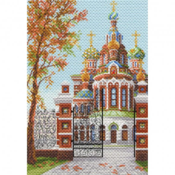 Рисунок на канве МАТРЕНИН ПОСАД арт.37х49 - 1633 Спас на крови