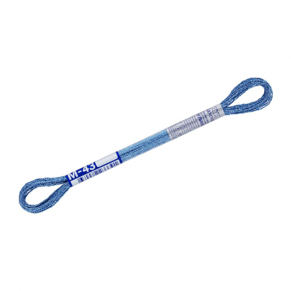 Нитки для вышивания Gamma мулине NM металлик 100% полиэстер 12 x 8 м цв.М-43 св.синий