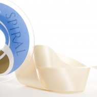 18873_Лента атласная двусторонняя SAFISA, 15 мм, 25 м, цвет 21, персиковый айвори