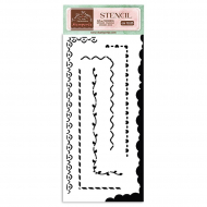 187845_Трафарет "Create Happiness bordura 1" серии Mix Media 3D эффект