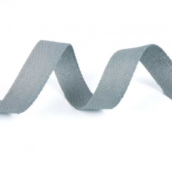 Тесьма киперная 13 мм хлопок 1,8г/см арт.12.2С-253К.13.040 цв.св.серый уп.50м