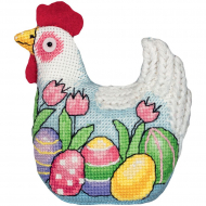 Набор для вышивания PANNA арт. IG-7215 Игрушка. Пасхальная курочка 9х8 см