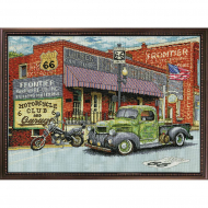 Набор для вышивания DESIGN WORKS арт.3257 Пограничные машины 35,5х51 см