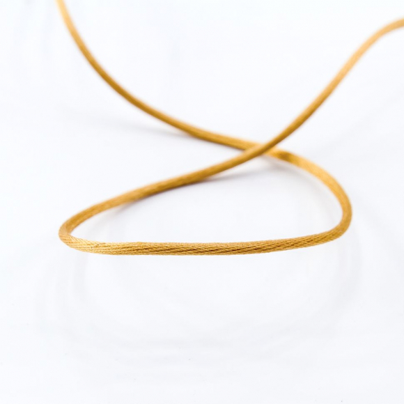 32005_Шнур атласный мини-рулон, 2 мм, 4,5 м, цвет 54, золотистый