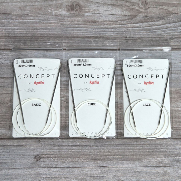 Спицы круговые супергладкие CONCEPT BY KATIA Lace №4, 60 см Спицы круговые супергладкие CONCEPT BY KATIA Lace №4, 60 см