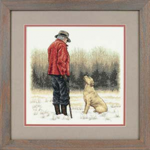 Набор для вышивания DIMENSIONS арт.DMS-35169 Лучший друг человека 30х30 см