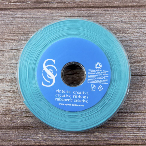 19659_Косая бейка хлопок/полиэстер 20 мм, 25 м, цвет 131, светло-бирюзовый