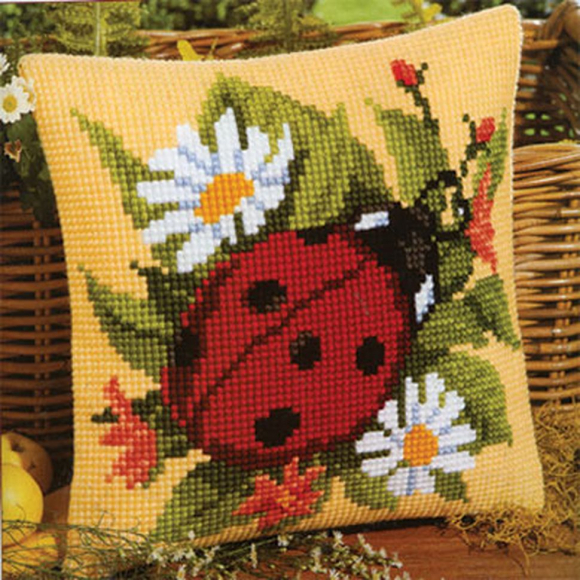 Набор для вышивания VERVACO арт.PN-0008586 Божья коровка 40х40 см
