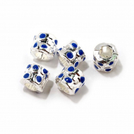 Бусины металлические с эмалью арт.PN-F52 8х10мм, in ? 5мм