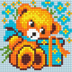 Алмазная мозаика Ah5196 Медвежонок 10х10