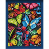 Набор для изготовления картин АЛМАЗНАЯ ЖИВОПИСЬ арт.АЖ.1725 «Яркие бабочки» 30х40 см