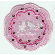 Термоаппликация HKM "Птички в розовом цветке"