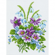 Рисунок на канве МАТРЕНИН ПОСАД арт.28х37 - 0839-1 Нежный букет