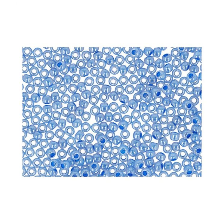 Бисер Япония "TOHO" 11/0  круглый 3  2.2 мм 5 х 5 г №0917 т.голубой/перл