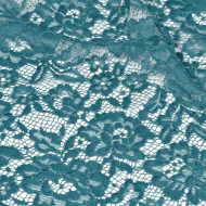 Кружевная ткань (гипюр) с кордом арт.TBY.LN-3002 шир.145см 130 г/м? цв.908 морская волна уп.22,86м