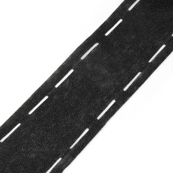 Лента Idealtex корсажная клеевая 60мм 10-40-10 цв.черный 40гр арт.6760B рул.100м Лента Idealtex корсажная клеевая 60мм 10-40-10 цв.черный 40гр арт.6760B рул.100м