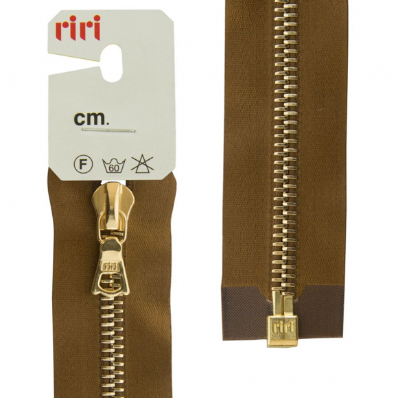 50851_Молния металл, Gold, разъёмная 1 замок, на атласной тесьме, 6 мм, 70 см, цвет 2223,светло-коричневый 50851_Молния металл, Gold, разъёмная 1 замок, на атласной тесьме, 6 мм, 70 см, цвет 2223,светло-коричневый