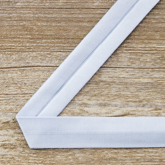 Косая бейка хлопок, 20 мм, 20 м, цвет 04, светло-голубой