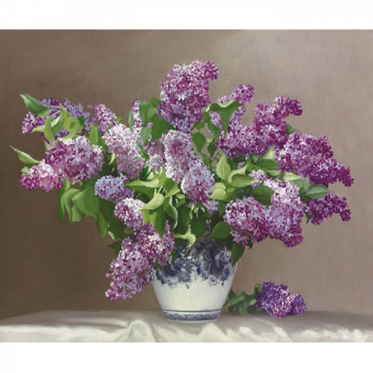 Картины по номерам Molly арт.KH0613 Бузин. Сирень (25 цветв) 40х50 см