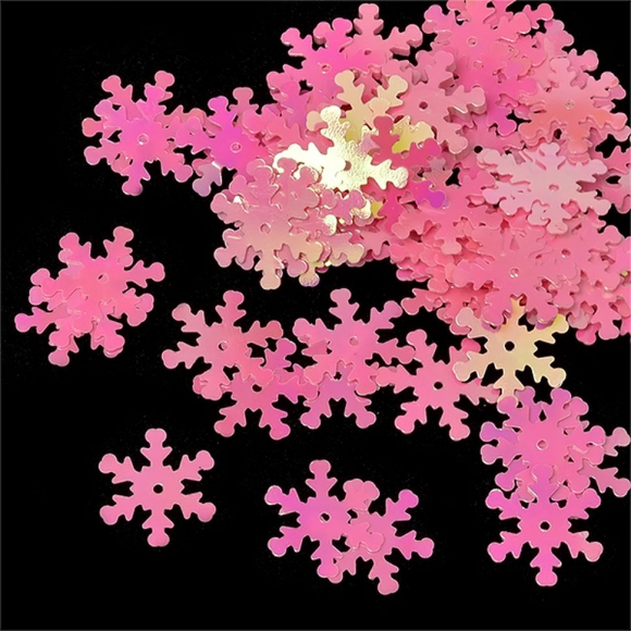 Пайетки россыпью арт.TBY-FLK524 18мм цв.029 розовый уп.50г