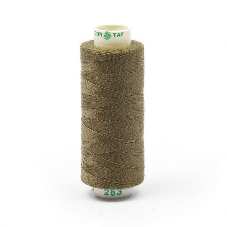 Нитки Dor Tak бытовые 40/2 полиэстер 366м цв.263 т.бежевый