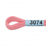 Нитки для вышивания Gamma мулине (3071-3172) 100% хлопок 24 x 8 м цв.3074 розовый