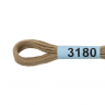 Нитки для вышивания Gamma мулине (3173-6115) 100% хлопок 24 x 8 м цв.3180 серо-бежевый