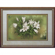 Набор для вышивания мулине КРАСА И ТВОРЧЕСТВО арт.40412 Цветочный пируэт 1 41х26 см