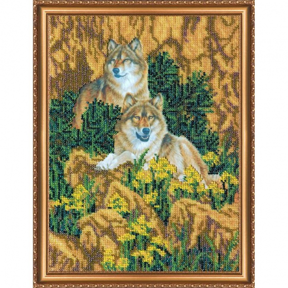 Набор для вышивания бисером АБРИС АРТ арт. AB-121 Верность 24,5х32 см