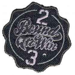 85937_Термоаппликация HKM "Button Bound to win, rosa 2"