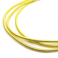 Канитель мягкая, гладкая арт.KAN/KIC1,5-01 матовый, цв.золото уп.100 г