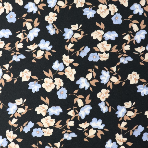 Ткань шелк Армани 90г/м? 97% полиэстер, 3% спандекс шир.145см арт.Р.20238.03 цв.03 черный рул.30м