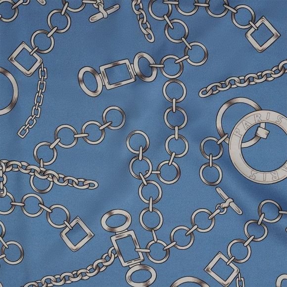 Ткань шелк Армани креп 90 г/м? 97% полиэстер, 3% лайкра шир.148 см арт.T.0565.3 цв.03 голубой рул.25м