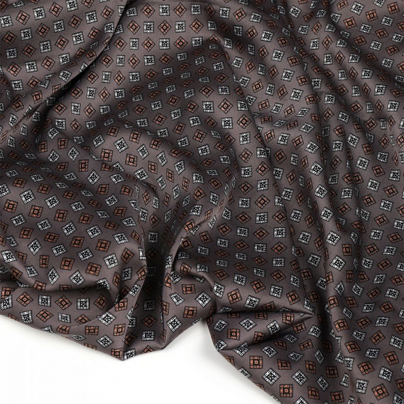 Ткань шелк Армани 90г/м? 97% полиэстер, 3% спандекс шир.145см арт.Р.28363.02 цв.02 серый рул.30м Ткань шелк Армани 90г/м? 97% полиэстер, 3% спандекс шир.145см арт.Р.28363.02 цв.02 серый рул.30м