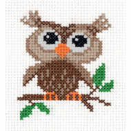 Набор для вышивания KLART арт. 8-368 Филинёнок 9х10 см