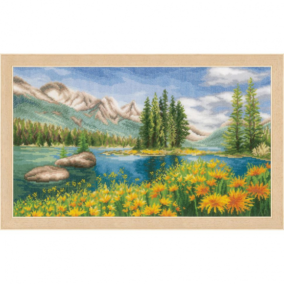 Набор для вышивания VERVACO арт.PN-0174811 Горный пейзаж 44х25 см